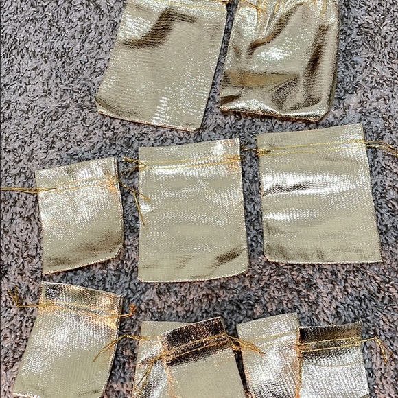 Multiple Size Available Jewelry Sparkling Golden Bags - Picture 6 of 6